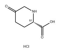 2-Piperidinecarboxylic acid, 5-oxo-, hydrochloride (1:1), (2S)- Structure