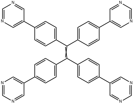 1,1,2,2-tetrakis(4-(pyrimidin-5-yl)phenyl)ethene Structure