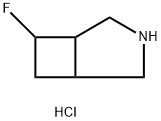 3-Azabicyclo[3.2.0]heptane, 6-fluoro-, hydrochloride (1:1) Structure
