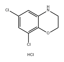 2H-1,4-Benzoxazine, 6,8-dichloro-3,4-dihydro-, hydrochloride (1:1) Structure