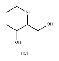 2-(hydroxymethyl)piperidin-3-ol hydrochloride Structure