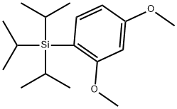 2,4-Dimethoxy-1-[tris(1-methylethyl)silyl]benzene Structure