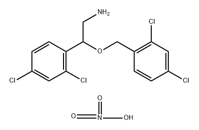 Benzeneethanamine, 2,4-dichloro-β-[(2,4-dichlorophenyl)methoxy]-, compd. with nitrate (1:1) Structure