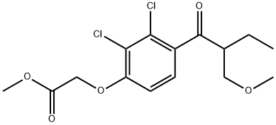 Methyl 2-[2,3-Dichloro-4-[2-(methoxymethyl)butanoyl]phenoxy]acetate Structure