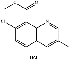 methyl 7-chloro-3-methylquinoline-8-carboxylate
hydrochloride Structure