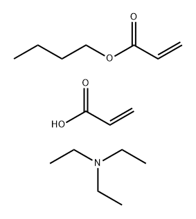 2-Propenoic acid, polymer with butyl 2-propenoate, compd. with N,N-diethylethanamine Structure