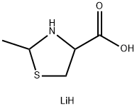 lithium(1+) 2-methyl-1,3-thiazolidine-4-carboxylate Structure