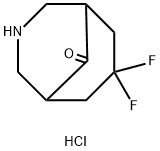 7,7-difluoro-3-azabicyclo[3.3.1]nonan-9-one
hydrochloride Structure