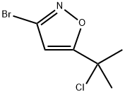 3-bromo-5-(2-chloropropan-2-yl)-1,2-oxazole 구조식 이미지