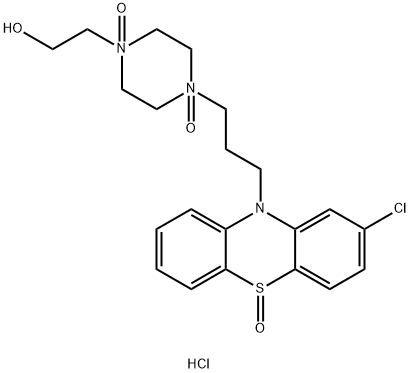 Perphenazine Sulfoxide N1,N4-Dioxide Dihydrochloride (Perphenazine N1,N4,S-Trioxide Dihydrochloride) Structure