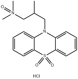 TRIMEPRAZINE SULPHONE N-OXIDE HYDROCHLORIDE (OXOMEMAZINE N-OXIDE HYDROCHLORIDE) 구조식 이미지