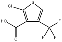 2-Chloro-4-(trifluoromethyl)thiophene-3-carboxylic acid Structure