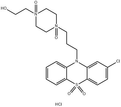 Perphenazine Sulfone N1,N4-Dioxide Dihydrochloride (Perphenazine N1,N4,S,S-Tetraoxide Dihydrochloride) Structure