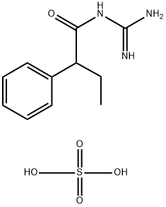 2-Ethyl-2-phenalacetylguanidine Sulphate Structure