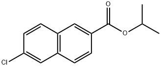 1-Methylethyl 6-chloro-2-naphthalenecarboxylate Structure