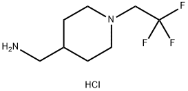 (1-(2,2,2-Trifluoroethyl)piperidin-4-yl)methanamine hydrochloride Structure