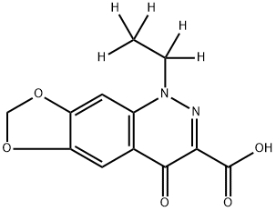 Cinoxacin-D5 구조식 이미지