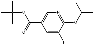 1,1-Dimethylethyl 5-fluoro-6-(1-methylethoxy)-3-pyridinecarboxylate Structure