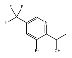 1-(3-Bromo-5-trifluoromethyl-pyridin-2-yl)-ethanol Structure