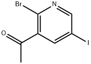 1-(2-Bromo-5-iodo-3-pyridinyl)ethanone Structure