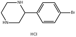 2-(4-bromophenyl)piperazine hydrochloride Structure