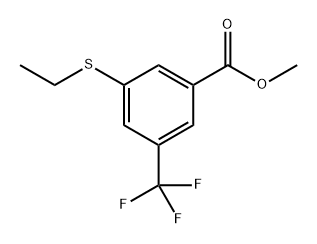methyl 3-(ethylthio)-5-(trifluoromethyl)benzoate Structure