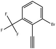 Benzene, 1-bromo-2-ethynyl-3-(trifluoromethyl)- 구조식 이미지