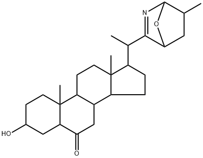 (20ξ,25ξ)-23,26-Epoxy-3β-hydroxy-16,28-seco-5α-solanid-22(28)-en-6-one 구조식 이미지