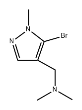 1-(5-bromo-1-methyl-1H-pyrazol-4-yl)-N,N-dimethylmethanamine Structure