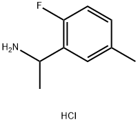 1-(2-fluoro-5-methylphenyl)ethan-1-amine hydrochloride Structure