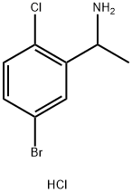 1-(5-Bromo-2-chloro-phenyl)-ethylamine hydrochloride Structure