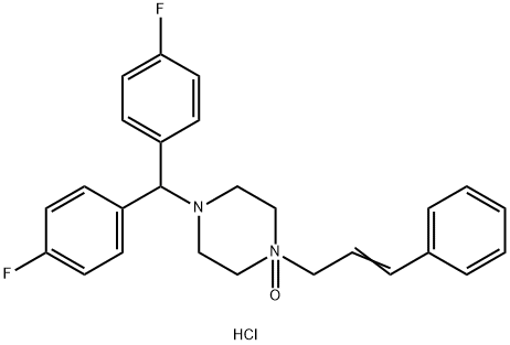 Flunarizine N-Oxide Dihydrochloride 구조식 이미지