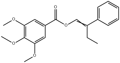 (Z)-2-Phenylbut-1-enyl 3,4,5-Trimethoxybenzoate 구조식 이미지