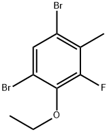 1,5-Dibromo-2-ethoxy-3-fluoro-4-methylbenzene Structure