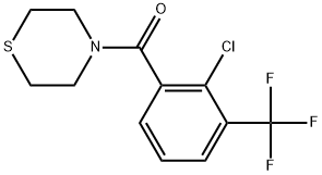 (2-Chloro-3-(trifluoromethyl)phenyl)(thiomorpholino)methanone Structure