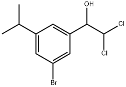 1-(3-Bromo-5-isopropylphenyl)-2,2-dichloroethanol Structure