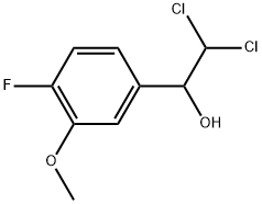 2,2-Dichloro-1-(4-fluoro-3-methoxyphenyl)ethanol Structure