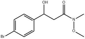 3-(4-Bromophenyl)-3-hydroxy-N-methoxy-N-methylpropanamide Structure