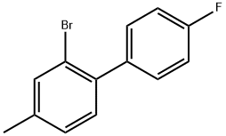 2-Bromo-4'-fluoro-4-methyl-1,1'-biphenyl Structure