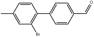 2'-Bromo-4'-methyl-[1,1'-biphenyl]-4-carbaldehyde Structure