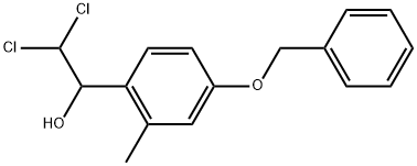 1-(4-(Benzyloxy)-2-methylphenyl)-2,2-dichloroethanol Structure