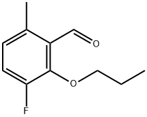 3-Fluoro-6-methyl-2-propoxybenzaldehyde Structure