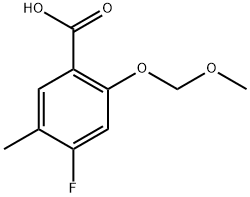 4-Fluoro-2-(methoxymethoxy)-5-methylbenzoic acid Structure