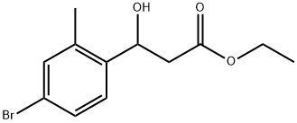 Ethyl 3-(4-bromo-2-methylphenyl)-3-hydroxypropanoate Structure