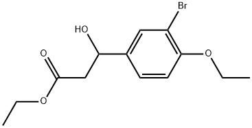 Ethyl 3-(3-bromo-4-ethoxyphenyl)-3-hydroxypropanoate Structure