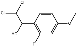 2,2-Dichloro-1-(2-fluoro-4-methoxyphenyl)ethanol Structure