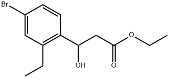 Ethyl 3-(4-bromo-2-ethylphenyl)-3-hydroxypropanoate 구조식 이미지