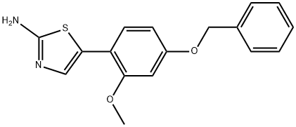 5-(4-(Benzyloxy)-2-methoxyphenyl)thiazol-2-amine Structure