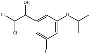 2,2-Dichloro-1-(3-fluoro-5-isopropoxyphenyl)ethanol Structure