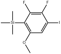 (2,3-Difluoro-4-iodo-6-methoxyphenyl)trimethylsilane 구조식 이미지